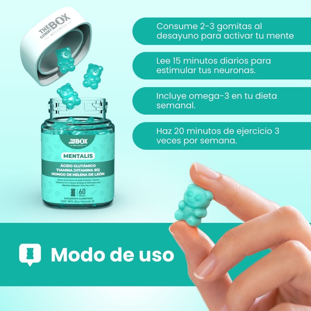 Mentalis: gomitas para concentración
