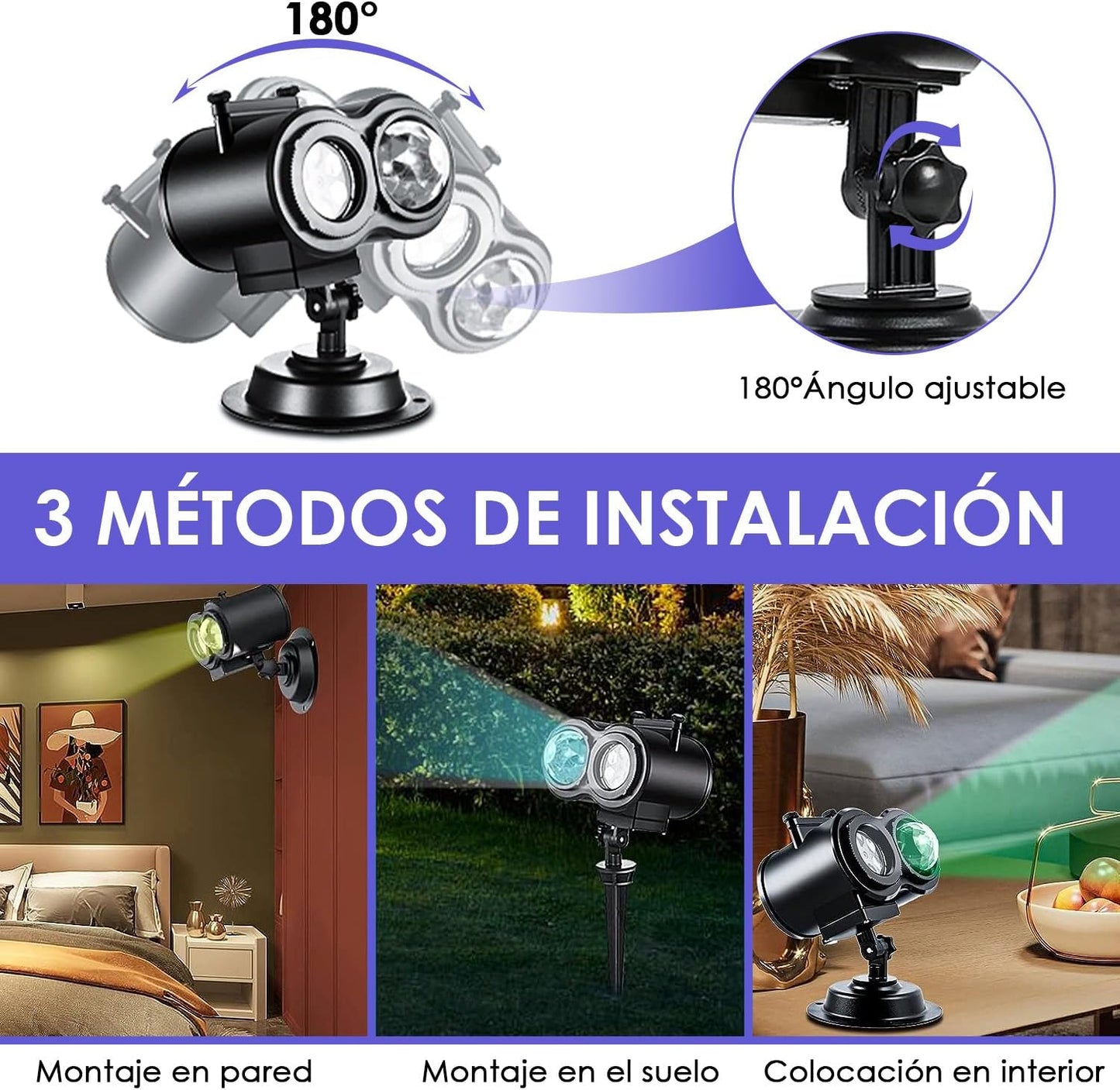 LuzFest: Proyector LED Navideño