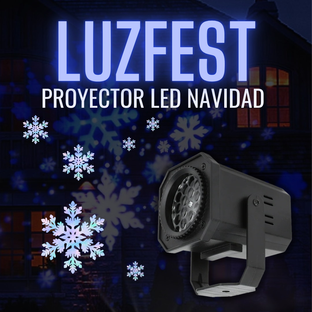 LuzFest: Proyector LED Navideño